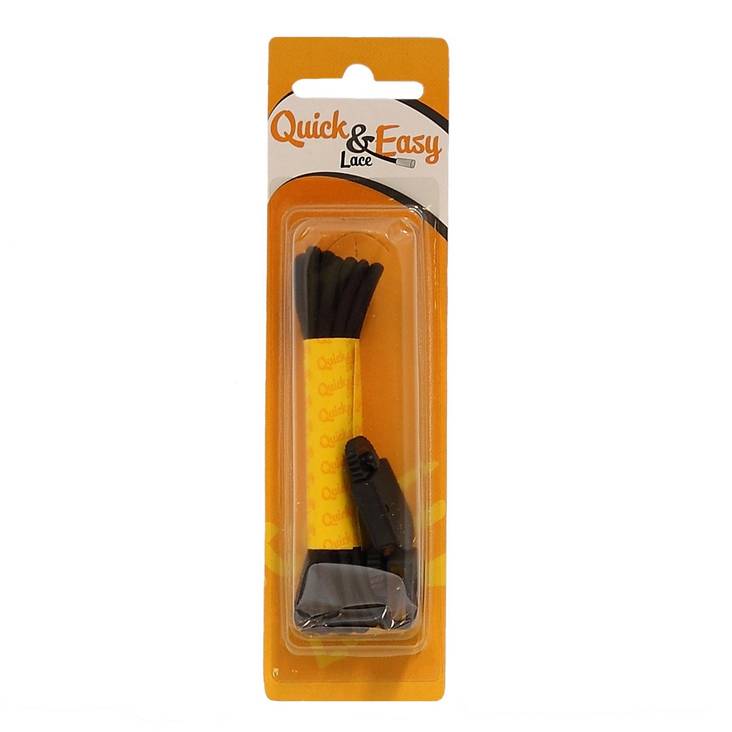 Quick&Easy pikalukkonauha 90cm musta - Kenkien hoitoaineet - 127710 - 1