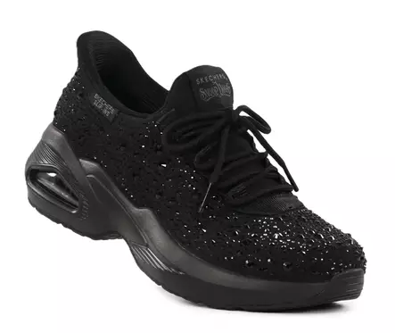 Skechers naisten glitter-tennarit 186070/BBK M-UNO - RHINESTONE AIR musta - Skechers tennarit - 139373 - 1