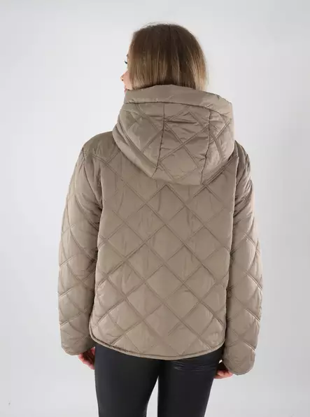 Vila naisten kevyttoppatakki Quila Hood beige - Naisten kevyttoppatakit - 139483 - 2