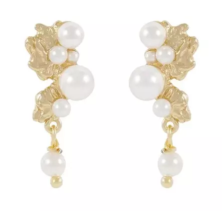 Snö of Sweden Korvakorut Line kulta/valkoinen - Korvakorut - 138644 - 1