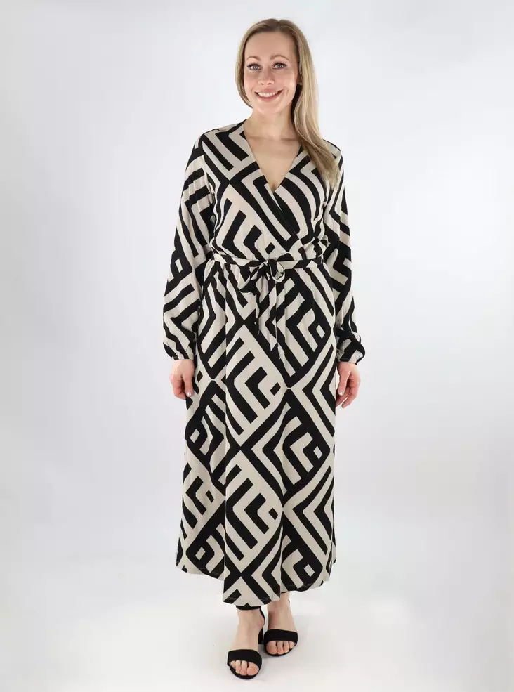 Vero Moda mönstrad klänning Omlott silverfoder/luki - Klänningar och tunikor - 138054 - 1