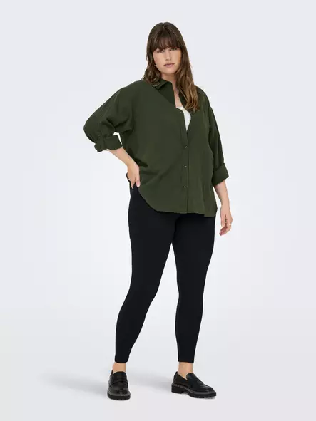 Only Carmakoma naisten pluskoon legginsit Time musta - Legginsit - 126615 - 1