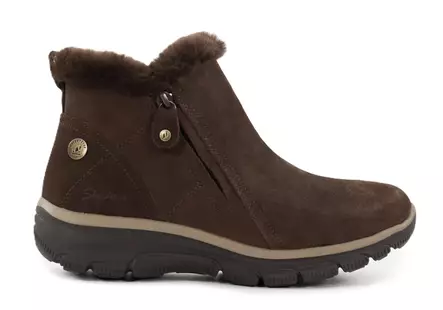 Skechers naisten leveälestiset nilkkurit 168042/CHOC EASY GOING - HIGH ZIP 2 ruskea - Naisten nilkkurit - 139395 - 1
