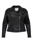 Only Carmakoma Plus size dam biker jacka Emmy svart - Skinnjackor och PU-jackor för damer - 124886 - 5