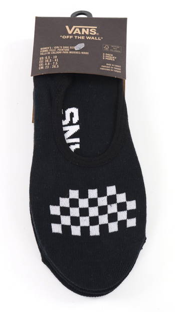 Vans Sukat Classic canoodle 3 pack musta/valkoinen - Naisten sukat - 130897 - 1