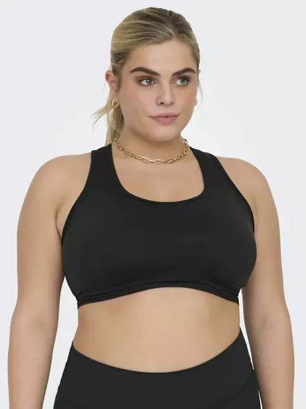 Only Play Curvy Plus Size Sports BH Daisy -2 söm Svart - Sport-bh - 134737 - 1