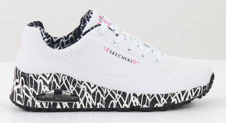 Skechers naisten tennarit 155506/WBK UNO LOVING LOVE valkoinen - Skechers tennarit - 132718 - 1