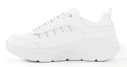 Skechers naisten tennarit 150106/WSL D'LUX WALKER 2.0 - GOLDEN STEP valkoinen/hopea - Skechers tennarit - 137398 - 2