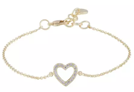 Snö of Sweden Rannekoru Nisi heart kulta/kirkas - Rannekorut - 138638 - 1