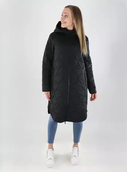 Vila naisten kevyttoppatakki Quila Hooded musta - Naisten kevyttoppatakit - 140148 - 1