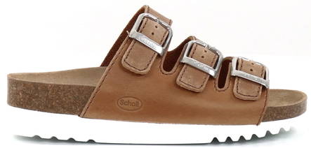 Scholl naisten nahkapistokkaat Rio wedge cognac - Naisten työkengät - 130799 - 1