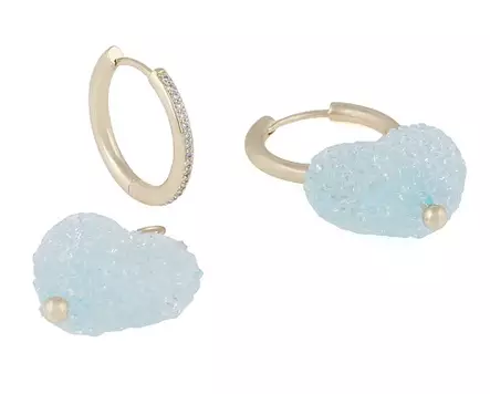 Snö of Sweden Korvakorut Sugar hearts kulta/vaaleansininen - Korvakorut - 138769 - 2