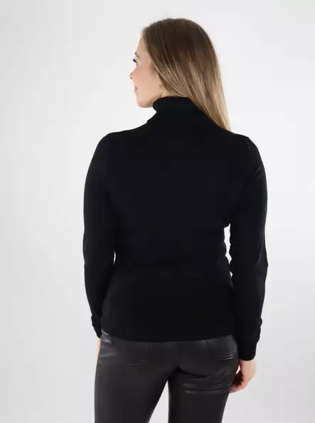 Vero Moda naisten neule Happiness LS Rollneck Pullover musta - Naisten neuleet - 140009 - 2